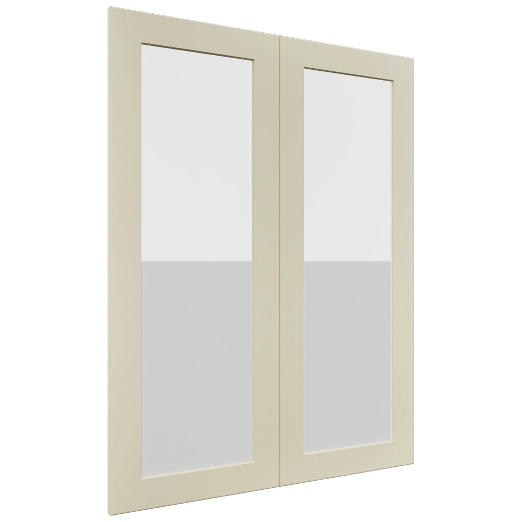 Fabuwood Galaxy Linen DS GDW3039 Wall Glass Door, Front View