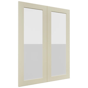 Fabuwood Galaxy Linen DS GDW3039 Wall Glass Door, Front View