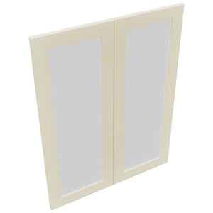 Fabuwood Galaxy Linen DS GDW3039 Wall Glass Door, Top View