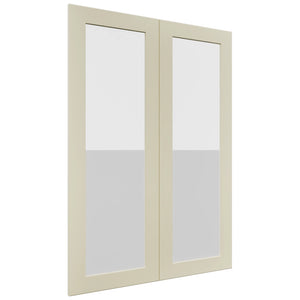 Fabuwood Galaxy Linen DS GDW3042 Wall Glass Door, Front View