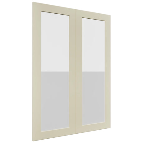 Fabuwood Galaxy Linen DS GDW3042 Wall Glass Door, Front View