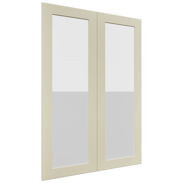 Fabuwood Galaxy Linen DS GDW3042 Wall Glass Door, Front View