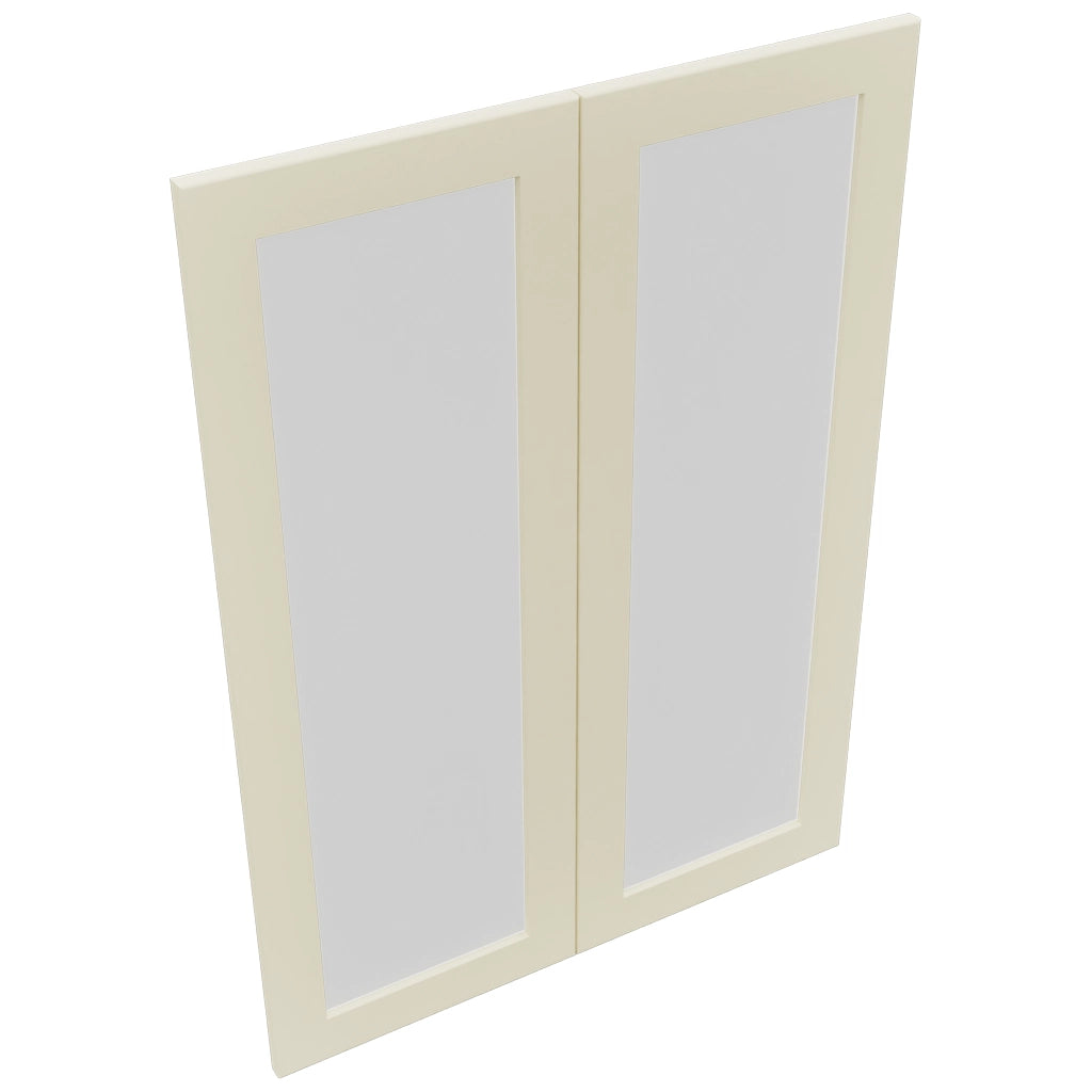 Fabuwood Galaxy Linen DS GDW3042 Wall Glass Door, Top View