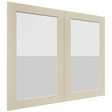 Fabuwood Galaxy Linen DS GDW3630 Wall Glass Door, Front View