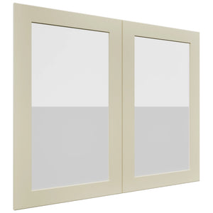Fabuwood Galaxy Linen DS GDW3630 Wall Glass Door, Front View