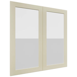 Fabuwood Galaxy Linen DS GDW3636 Wall Glass Door, Front View