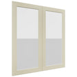 Fabuwood Galaxy Linen DS GDW3639 Wall Glass Door, Front View