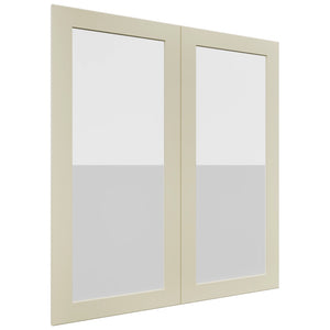 Fabuwood Galaxy Linen DS GDW3639 Wall Glass Door, Front View