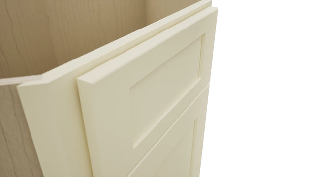 Fabuwood Galaxy Linen DSB36 Base Corner Diagonal Sink Cabinet, Detail View