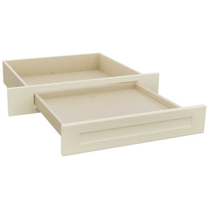 Fabuwood Galaxy Linen KD30 Vanity Desk, Open View