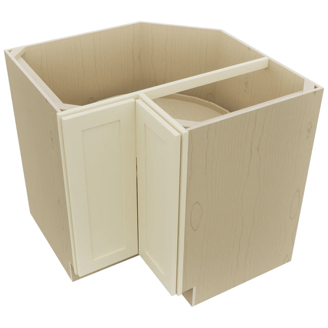 Fabuwood Galaxy Linen LSB36 Base Corner Lazy Susan Cabinet, Top View