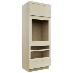 Fabuwood Galaxy Linen OC3390D Tall Oven Cabinet Double, Front View
