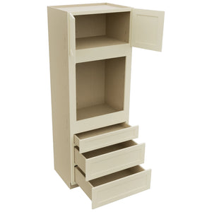 Fabuwood Galaxy Linen OC3390S Tall Oven Cabinet Single, Open View
