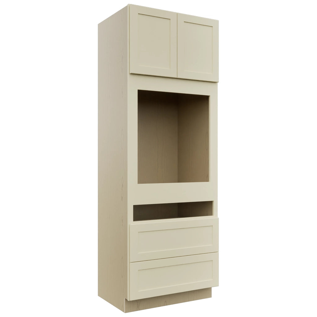 Fabuwood Galaxy Linen OC3393C Tall Oven Cabinet Combo, Front View