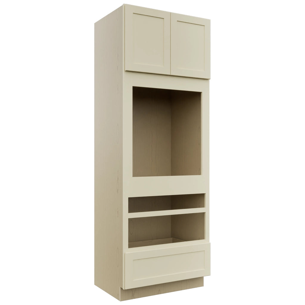 Fabuwood Galaxy Linen OC3393D Tall Oven Cabinet Double, Front View