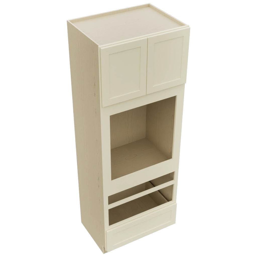 Fabuwood Galaxy Linen OC3393D Tall Oven Cabinet Double, Top View