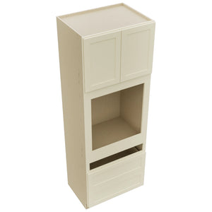 Fabuwood Galaxy Linen OC3396C Tall Oven Cabinet Combo, Top View