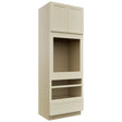 Fabuwood Galaxy Linen OC3396D Tall Oven Cabinet Double, Front View