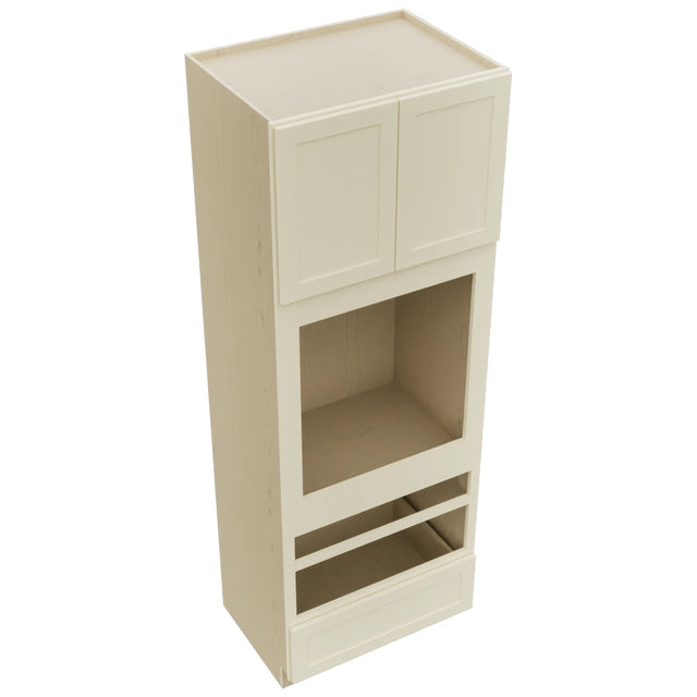 Fabuwood Galaxy Linen OC3396D Tall Oven Cabinet Double, Top View