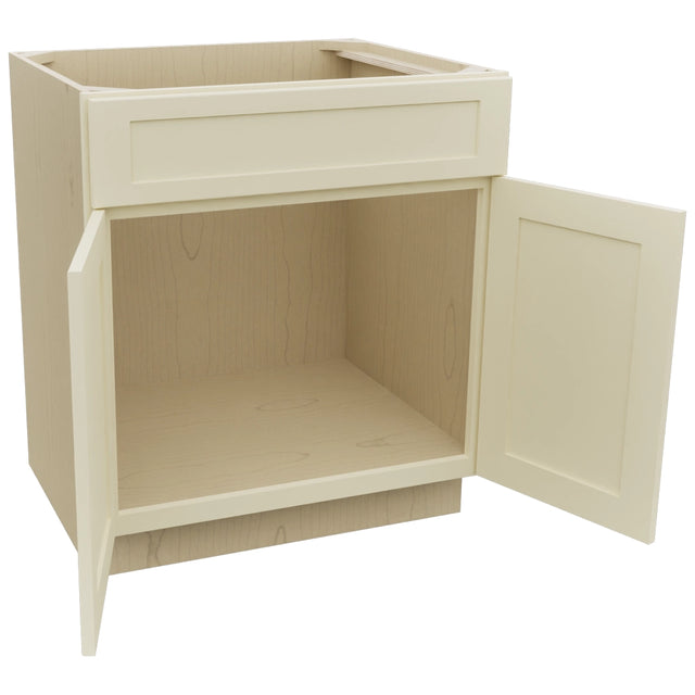 Fabuwood Galaxy Linen SB30 Base Sink Cabinet, Open View