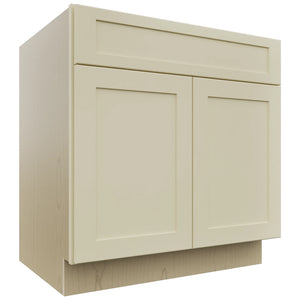 Fabuwood Galaxy Linen SB33SDF Base Sink Cabinet, Front View