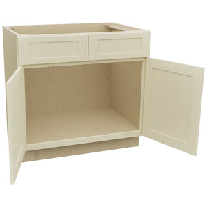 Fabuwood Galaxy Linen SB36 Base Sink Cabinet, Open View