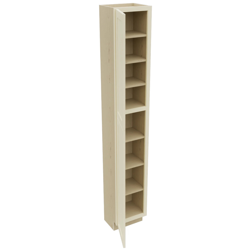 Fabuwood Galaxy Linen TP151293 Tall Pantry Cabinet, Open View