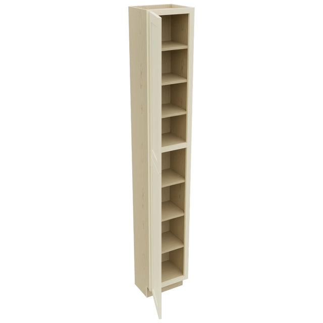 Fabuwood Galaxy Linen TP151296 Tall Pantry Cabinet, Open View