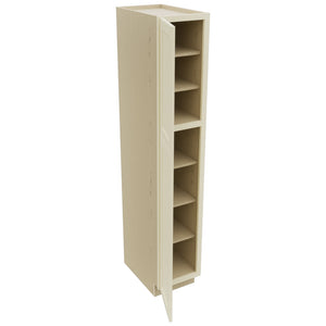 Fabuwood Galaxy Linen TP152484 Tall Pantry Cabinet, Open View
