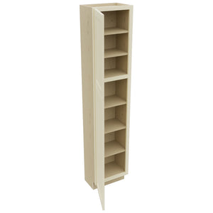 Fabuwood Galaxy Linen TP181284 Tall Pantry Cabinet, Open View