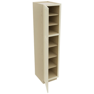 Fabuwood Galaxy Linen TP182484 Tall Pantry Cabinet, Open View