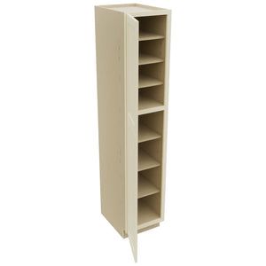 Fabuwood Galaxy Linen TP182490 Tall Pantry Cabinet, Open View
