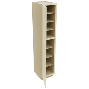 Fabuwood Galaxy Linen TP182493 Tall Pantry Cabinet, Open View