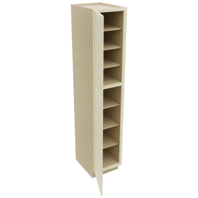Fabuwood Galaxy Linen TP182493 Tall Pantry Cabinet, Open View
