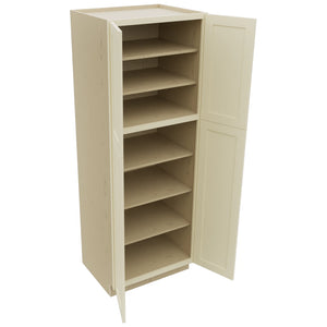 Fabuwood Galaxy Linen TP302484 Tall Pantry Cabinet, Open View