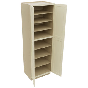 Fabuwood Galaxy Linen TP302493 Tall Pantry Cabinet, Open View