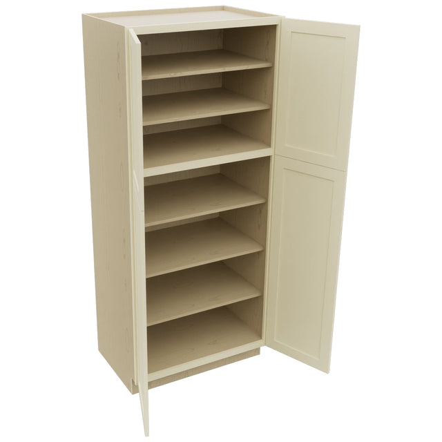 Fabuwood Galaxy Linen TP362484 Tall Pantry Cabinet, Open View
