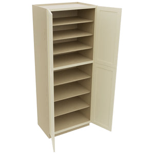Fabuwood Galaxy Linen TP362493 Tall Pantry Cabinet, Open View