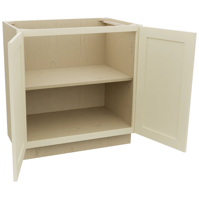 Fabuwood Galaxy Linen VB33FD Vanity Base Standard Cabinet, Open View