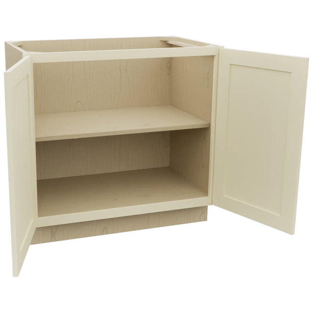 Fabuwood Galaxy Linen VB36FD Vanity Base Full Height Cabinet, Open View