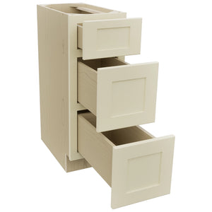 Fabuwood Galaxy Linen VDB12-34 Vanity Drawer Cabinet, Open View
