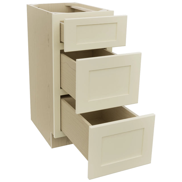 Fabuwood Galaxy Linen VDB15-34 Vanity Drawer Cabinet, Open View