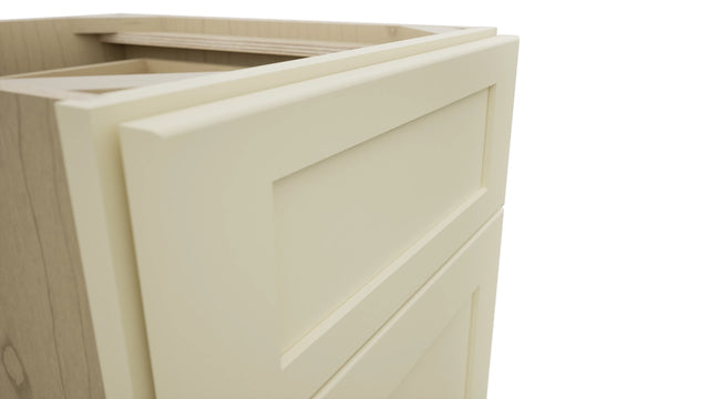 Fabuwood Galaxy Linen VDB18-34 Vanity Drawer Cabinet, Detail View