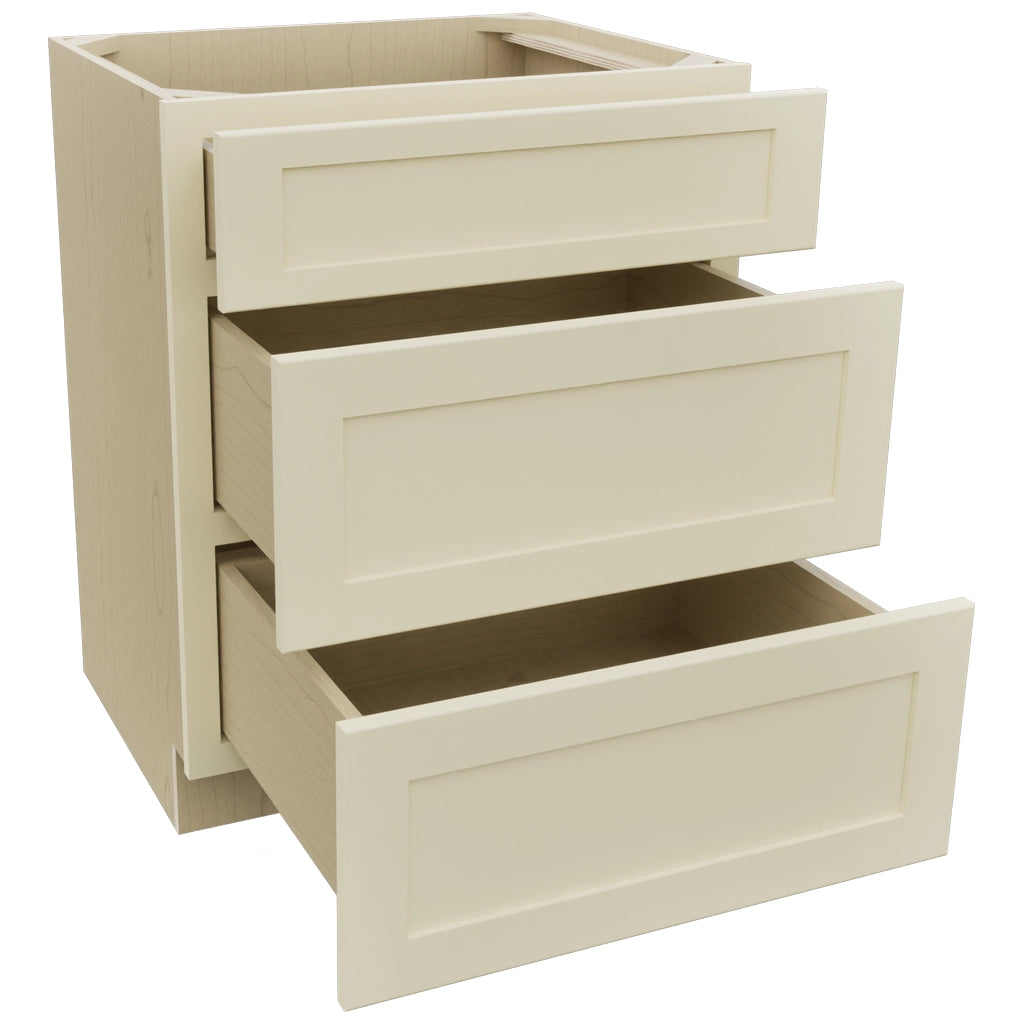 Fabuwood Galaxy Linen VDB27-34 Vanity Drawer Cabinet, Open View