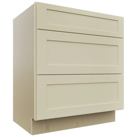 Fabuwood Galaxy Linen VDB30-34 Vanity Drawer Cabinet, Front View