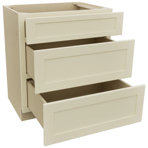 Fabuwood Galaxy Linen VDB30-34 Vanity Drawer Cabinet, Open View