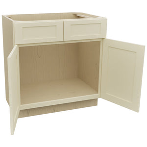 Fabuwood Galaxy Linen VSB33-34 Vanity Sink Cabinet, Open View