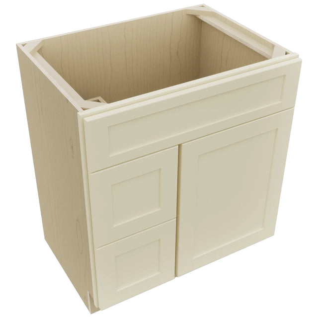 Fabuwood Galaxy Linen VSD36DL Vanity Combo Cabinet, Top View