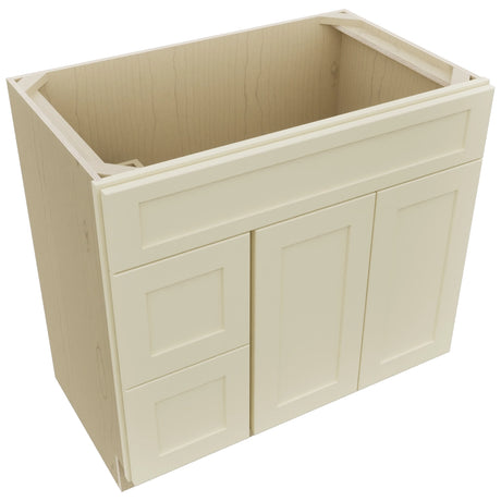 Fabuwood Galaxy Linen VSD42 Vanity Combo Cabinet, Top View