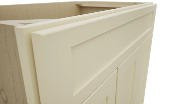 Fabuwood Galaxy Linen VSD42 Vanity Combo Cabinet, Detail View